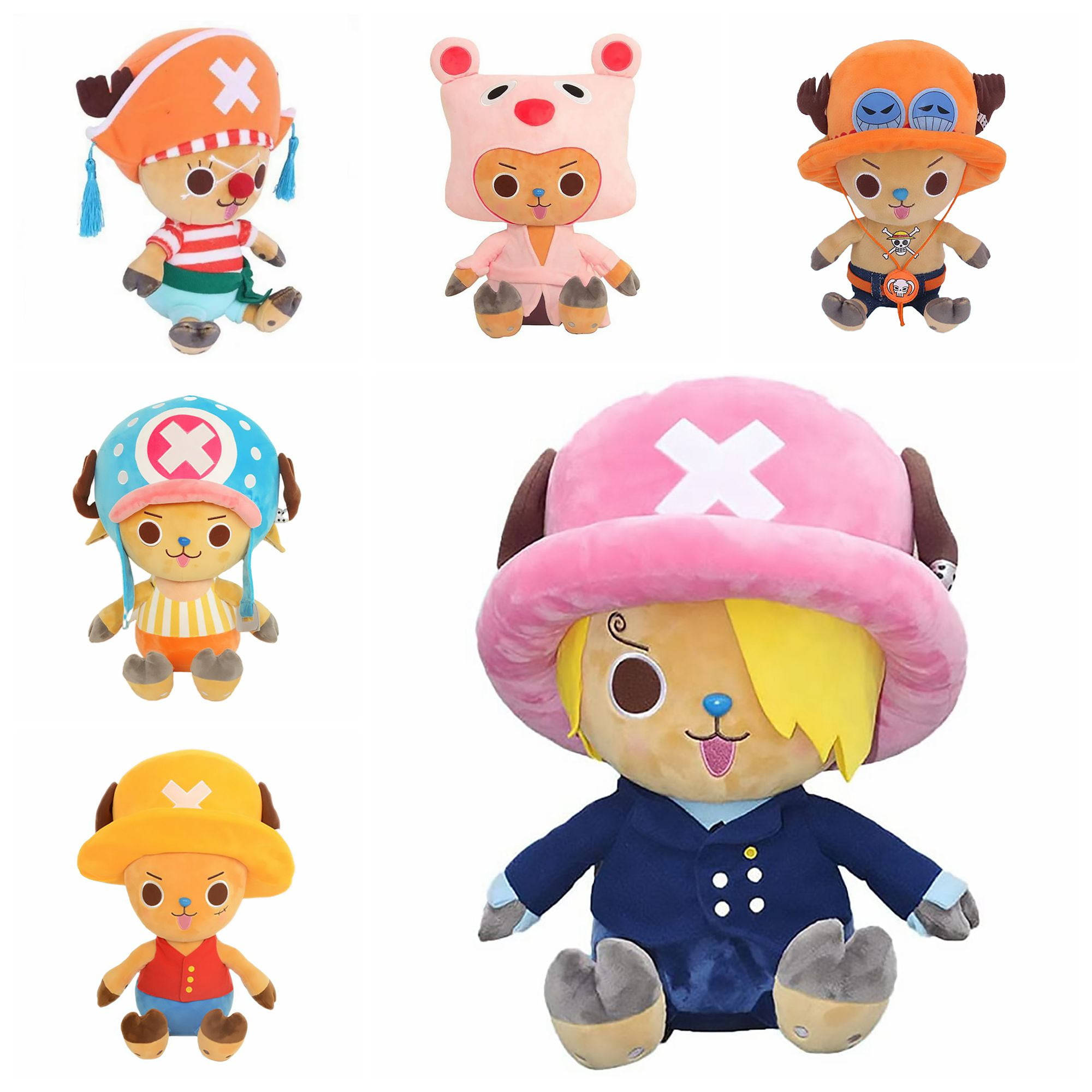 ETERSTARLY One Piece 12" Pink Cap Tony Chopper Plush Stuffed Animal Toy