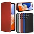 thumbnail image 1 of ETFAST Carbon Fiber Leather Wallet Phone Case For Samsung Galaxy S24 Ultra S24Plus S23 Ultra S23Plus S23FE S22 Ultra S21 Ultra S20 S10 Leather Phone case, 1 of 10