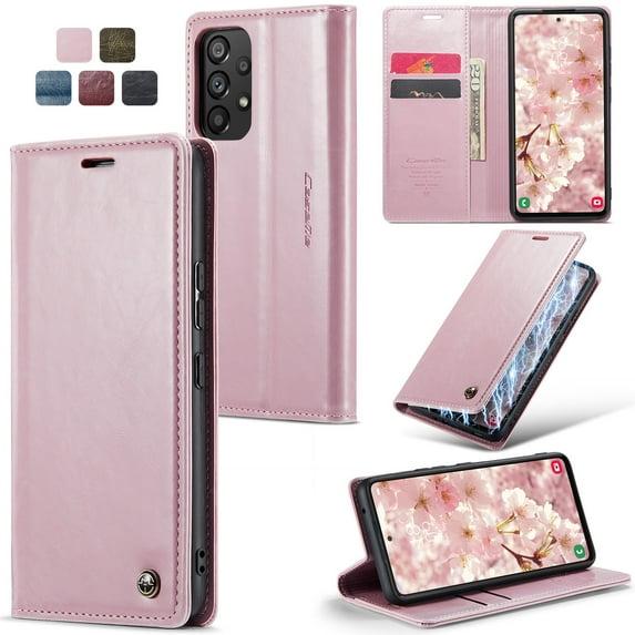 ETFAST Leather Phone Case Wallet With Card Holder For Samsung Galaxy A55 A35 A25 A15 A54 A34 A24 A14 A53 A33 A23 A13 A52 A32 A22 A12 A51 A50 A30 A20 A04S Leather Phone Case