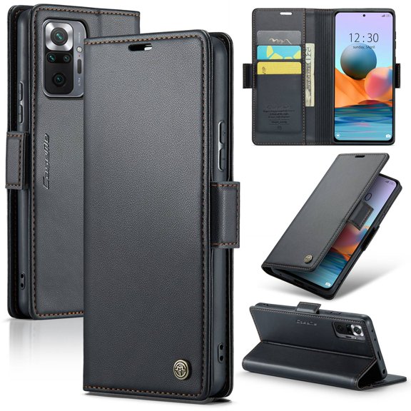 ETFAST Leather Phone Case Wallet With Card Holder Zipper For Redmi Note 10 Pro Max High Quality Leather Phone Case