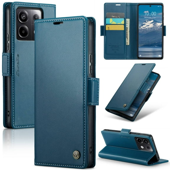 ETFAST Leather Phone Case Wallet With Card Holder Zipper For Redmi Note 13 Pro Plus 13Pro High Quality Leather Phone Case