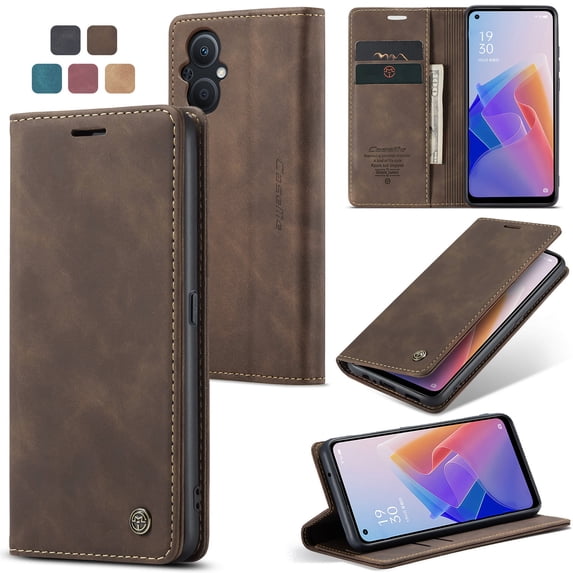 ETFAST Leather Wallet With Card Holder Zipper Phone Case For OPPO Reno 7Z 8Z Reno 7 Lite 8 lite High Quality Leather Phone Case