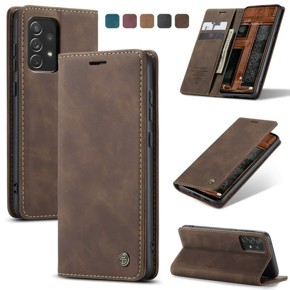 ETFAST Leather Wallet With Card Holder Zipper Phone Case For Samsung Galaxy A73 A53 A33 A23 A13 A72 A52 A42 A32 A22 A12 A71 A51 A41 A31 A21 A70 A50 A40 A30 A20 A10 High Quality Leather Phone Case