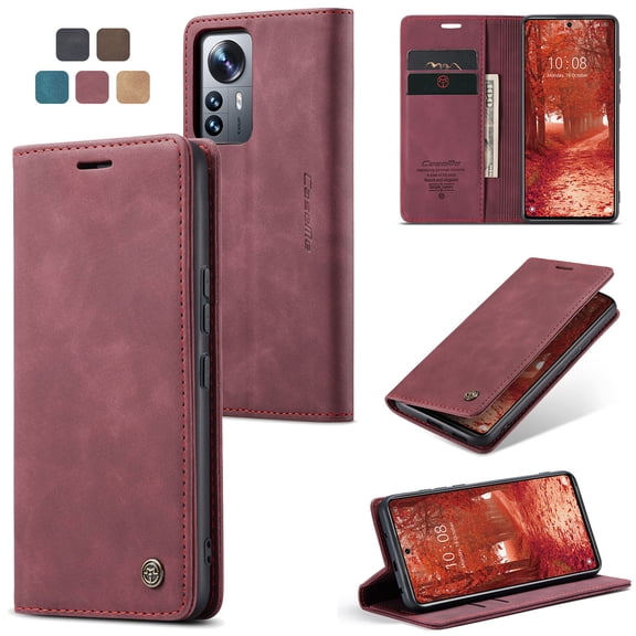 ETFAST Leather Wallet With Card Holder Zipper Phone Case For Xiaomi 12 12X 12S 12Lite High Quality Leather Phone Case