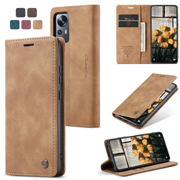 ETFAST Leather Wallet With Card Holder Zipper Phone Case For Xiaomi 12 12X 12S 12Lite High Quality Leather Phone Case
