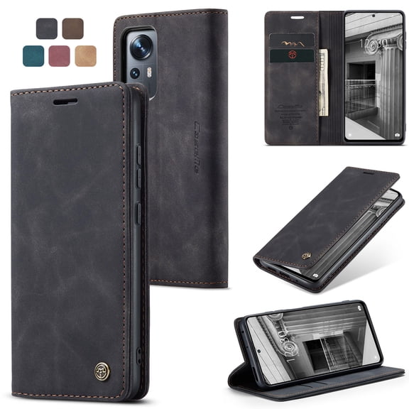 ETFAST Leather Wallet With Card Holder Zipper Phone Case For Xiaomi 12 12X 12S 12Lite High Quality Leather Phone Case