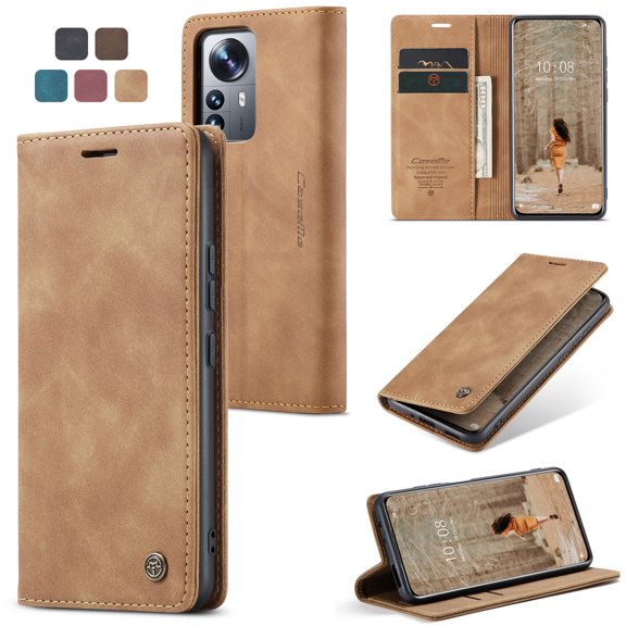 ETFAST Leather Wallet With Card Holder Zipper Phone Case For Xiaomi 12 12X 12S 12Lite High Quality Leather Phone Case