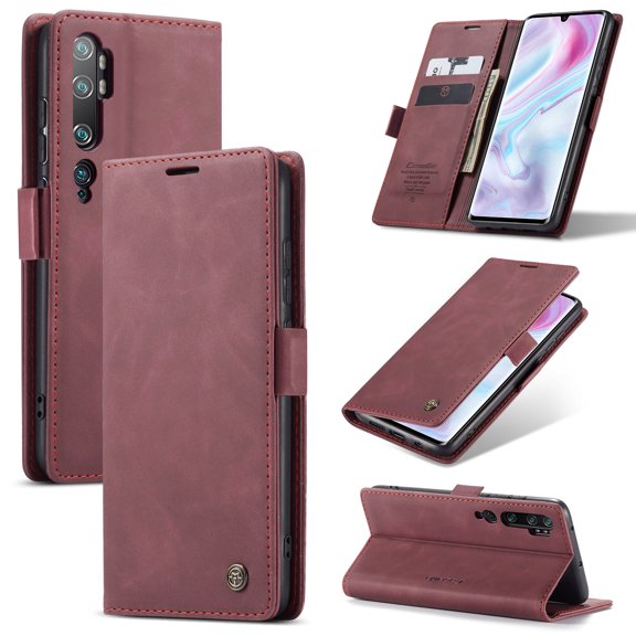 ETFAST Leather Wallet With Card Holder Zipper Phone Case For Xiaomi Note 10 Pro High Quality Leather Phone Case