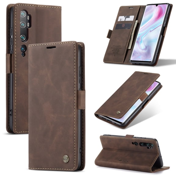ETFAST Leather Wallet With Card Holder Zipper Phone Case For Xiaomi Note 10 Pro High Quality Leather Phone Case