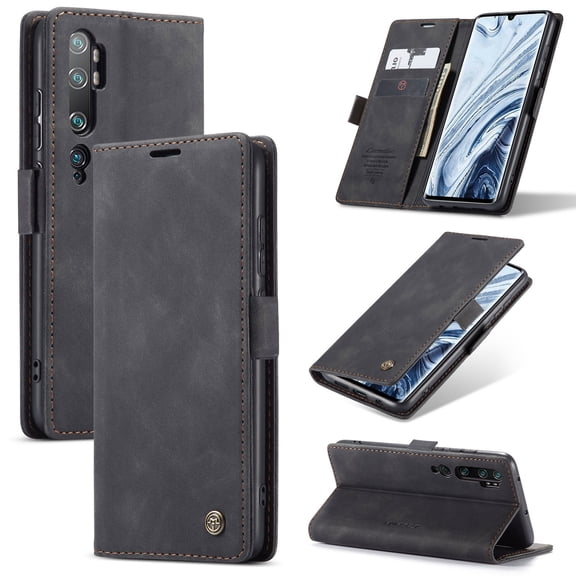 ETFAST Leather Wallet With Card Holder Zipper Phone Case For Xiaomi Note 10 Pro High Quality Leather Phone Case