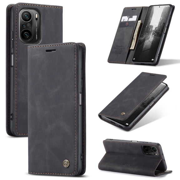 ETFAST Leather Wallet With Card Holder Zipper Phone Case For Xiaomi Poco F3 High Quality Leather Phone Case