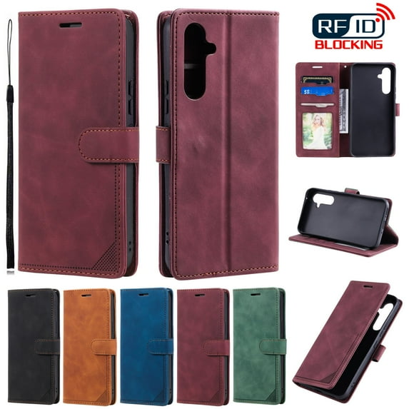 ETFAST Wallet Card Slot Flip Zipper Leather Phone Case For Samsung Galaxy A54 A34 A14 A73 A53 A33 A23 A72 A52 A42 A32 A22 A12 A71 A51 A41 A31 A21 A70 A50 A40 A30 A20 A10 Leather Phone case