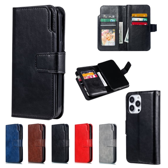 ETFAST Wallet Flip Leather Case For iPhone 15 Pro Max 15Plus 14 Pro Max 13 Pro Max 12 Pro Max 11 X XR XS Max 8 7 6 Plus SE Phone Case