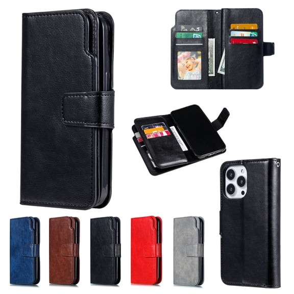 ETFAST Wallet Flip Leather Case For iPhone 15 Pro Max 15Plus 14 Pro Max 13 Pro Max 12 Pro Max 11 X XR XS Max 8 7 6 Plus SE Phone Case