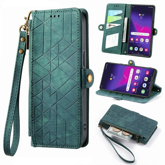 ETFAST Wallet Leather Phone Case For Redmi Note 13 Pro Plus Note 12 Note 11 10 Multi Card Zipper Phone case