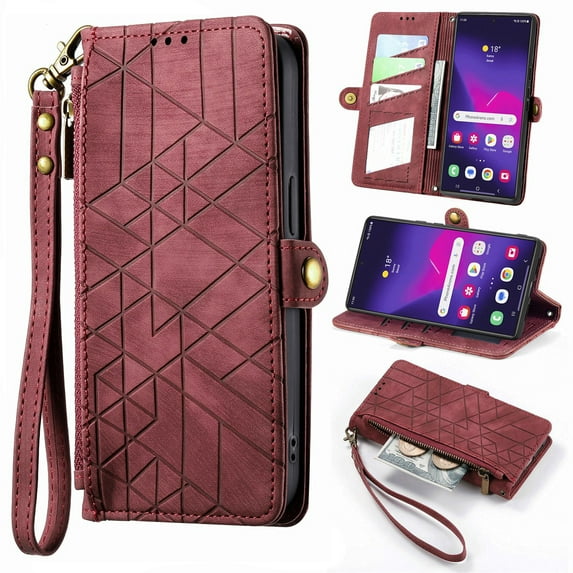 ETFAST Wallet Leather Phone Case For Redmi Note 13 Pro Plus Note 12 Note 11 10 Multi Card Zipper Phone case