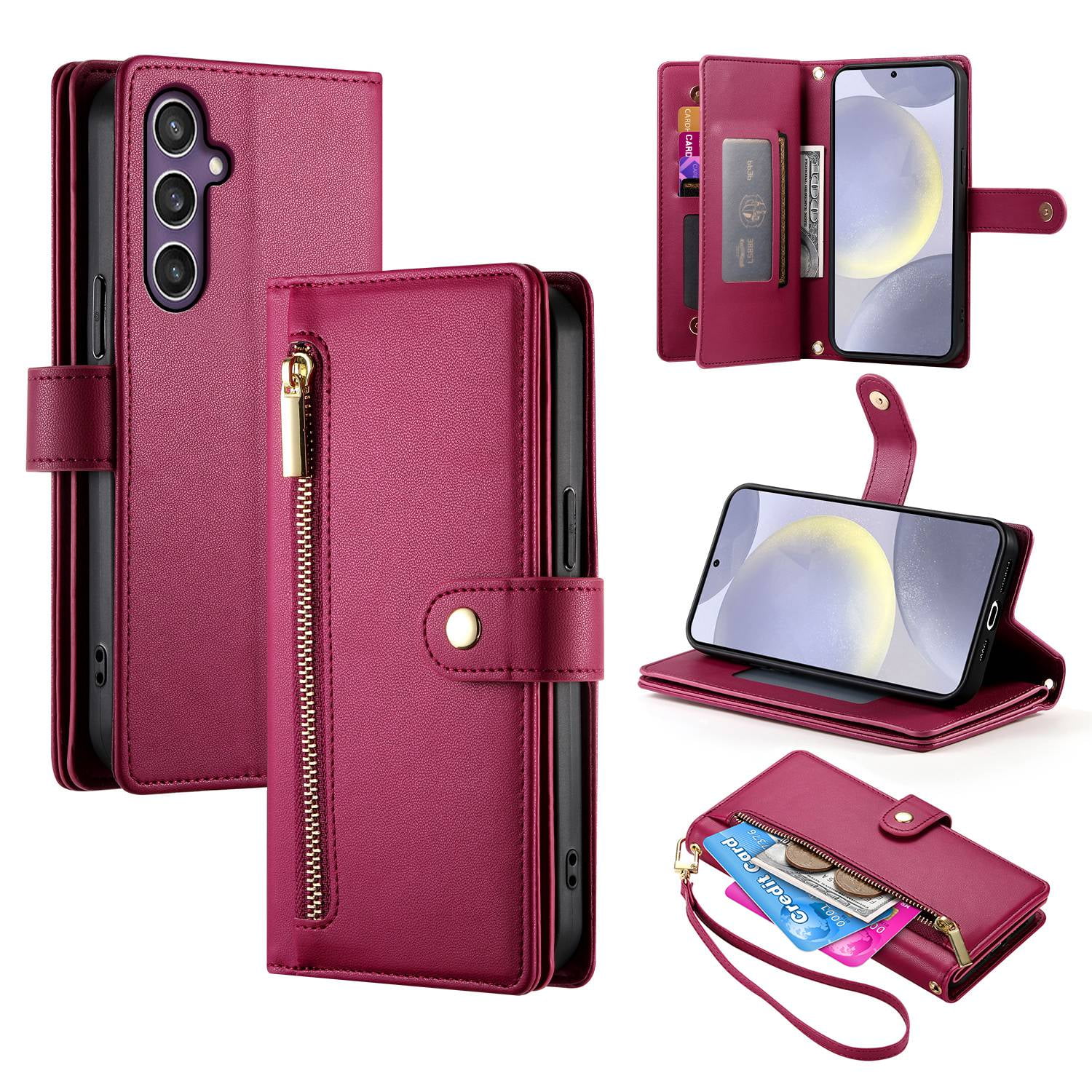 ETFAST Wallet Leather Phone Case For Samsung Galaxy S24