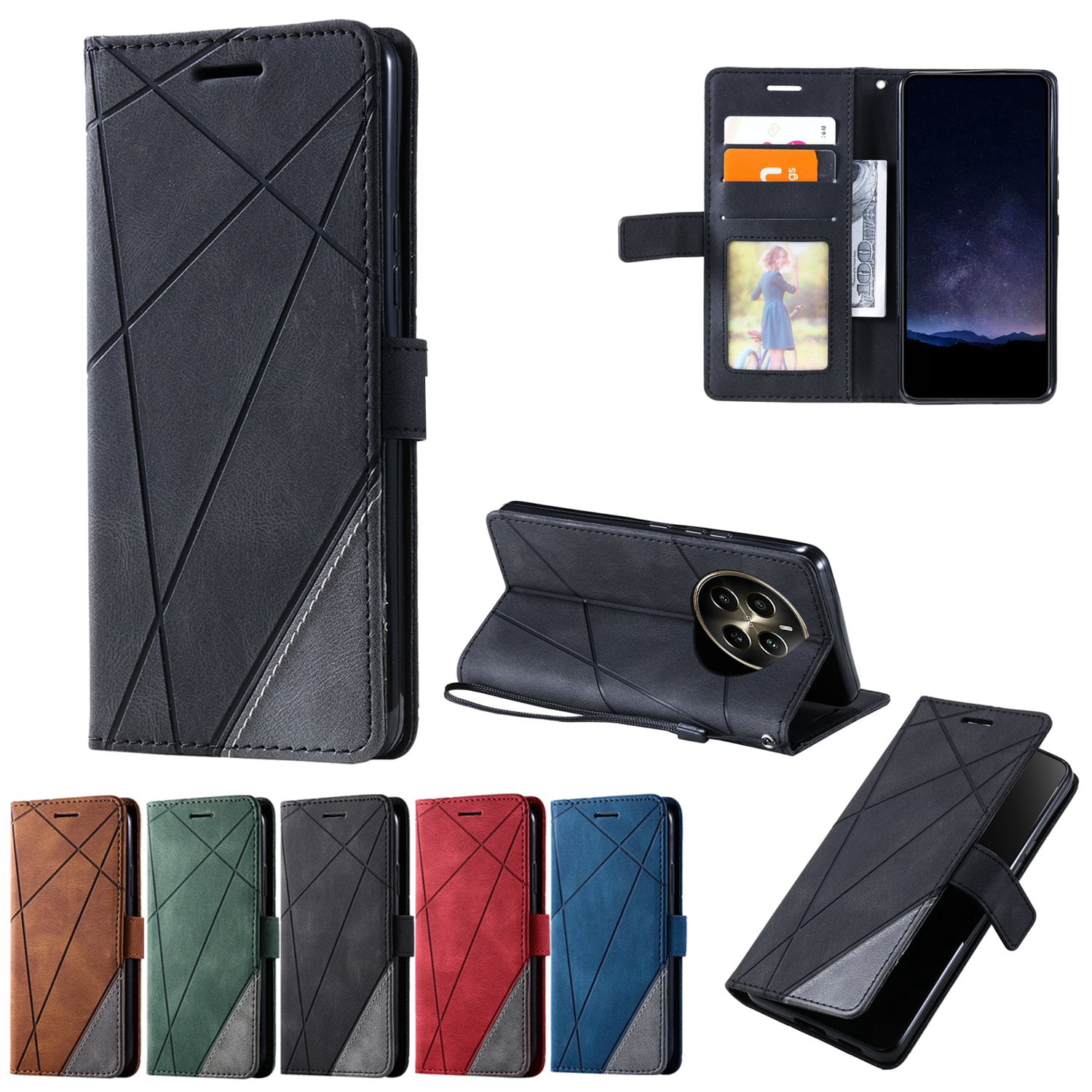 Case For CUBOT MAX 3 Case Compatible With CUBOT MAX 3 Phone Case Cover PU Leather Kickstand Magnetic Wallet Case CPT6 - View #7