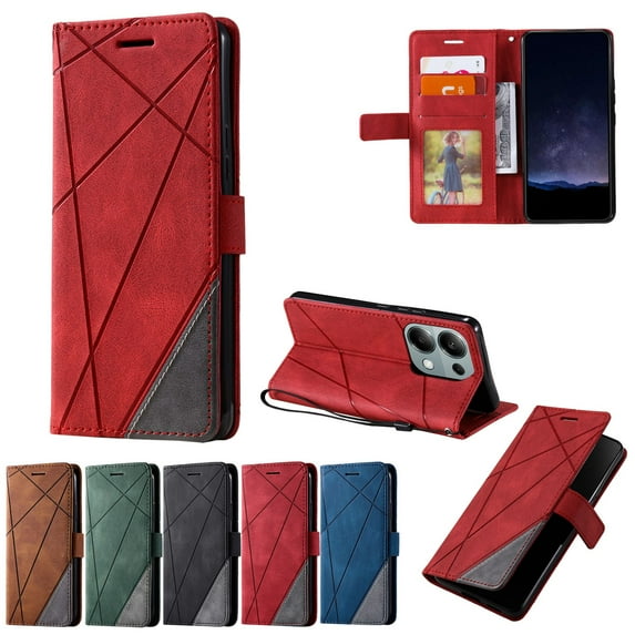 ETFAST Wallet Multi Card Slot Flip Zipper Leather Case For Redmi Note 13 Pro Plus Note12 Note 12 Pro Plus 12R 12S Note 11 Pro Plus 11R Note 10 Pro 10S Leather Phone case