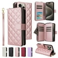 thumbnail image 1 of ETFAST Wallet Multi Card Zipper Leather Case For iPhone 15 Pro Max 15Plus 14ProMax 14Pro 14Plus 13ProMax 13Pro 13Mini 12 Pro Max 12Pro 11 Pro Max Xs Max XR 7 8 Plus Phone Case, 1 of 10