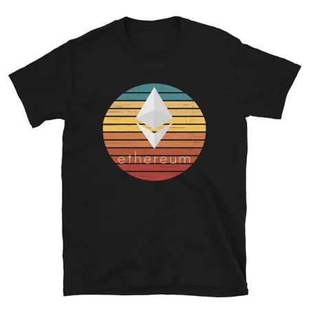 ETH Retro Sunset T-Shirt crypto trader gift tee | eBay