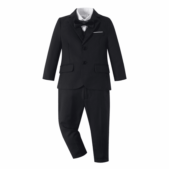 ETHAN 5 Piece Kids Suit for Boys with Colorful Boy Formal Outfit Suit Toddler Boy Blazer Size 10-12 Years