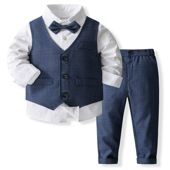 ETHAN Baby Toddler Boy Formal Gentleman Tuxedo Outfits Sets Teal Size 1-5 Years