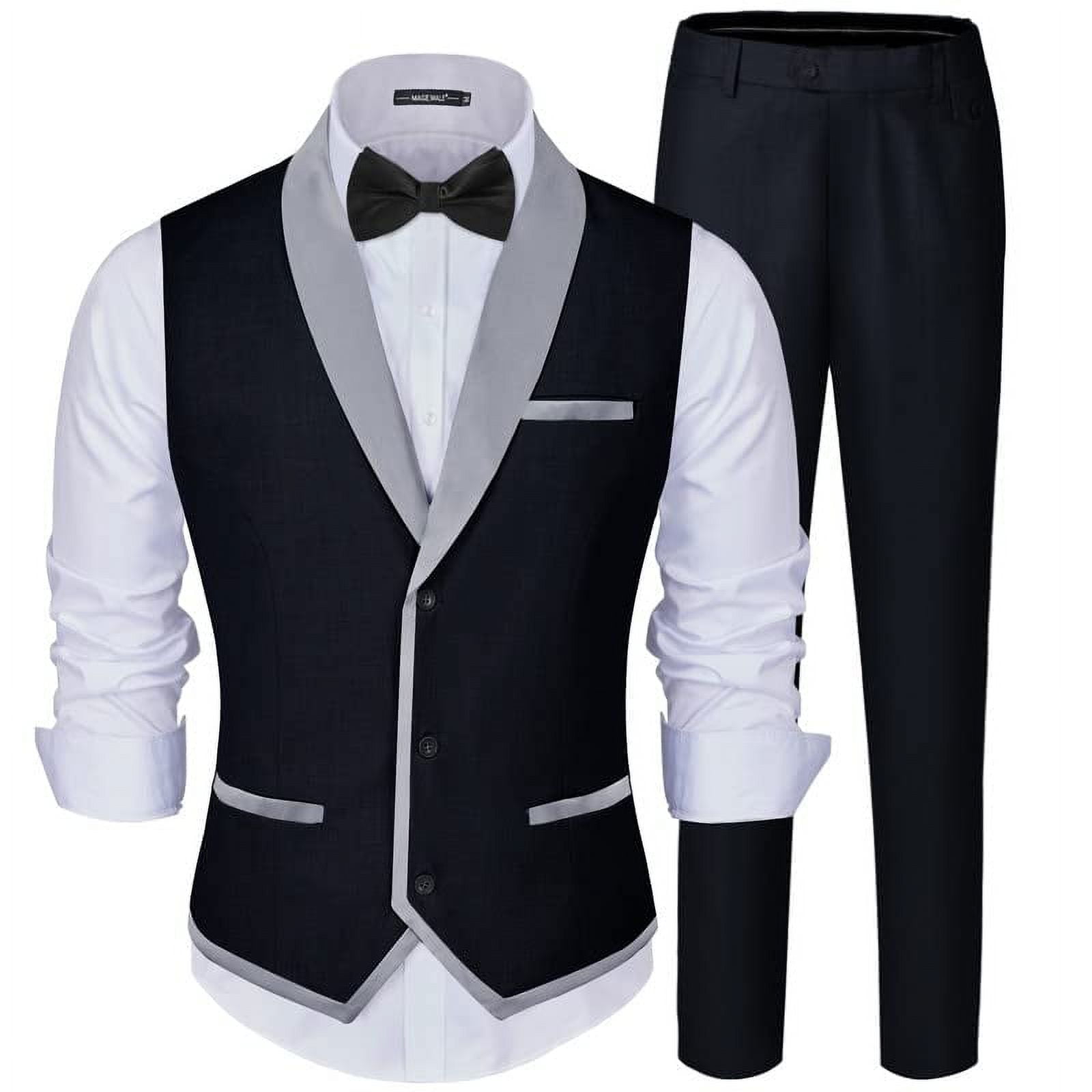 Fine Men's Dress Formal Jet Black Super Cheap Priced Business Suits Clearance Sale year round