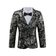 thumbnail image 1 of ETHAN Boy's Tuxedo Suit Kids Floral Tuxedo Slim Fit Child Formal Tuxedo for Prom Party Homecoming Easter Size 18Y, 1 of 7