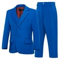 thumbnail image 1 of ETHAN Boys Colorful Suits 3 Piece Slim Fit Formal Set for Kids Prom Wedding Outfits Tuxedo Blazer Jacket Vest Pant Size 14 Years, 1 of 8
