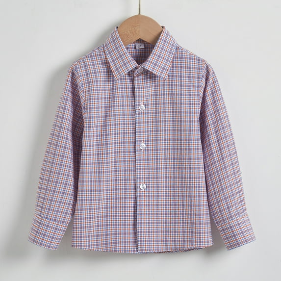 ETHAN Boys Dress Shirt Long Sleeve Toddler Boy Botton Down Shirt Boys Formal Shirt 18 Years