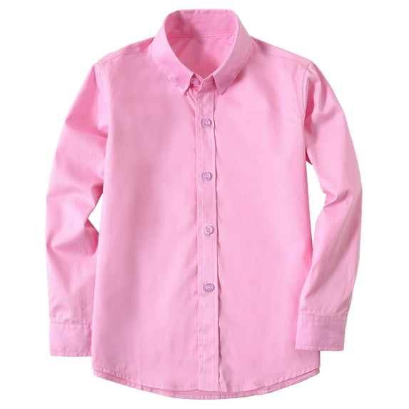 ETHAN Boys Dress Shirt Long Sleeve Toddler Boy Botton Down Shirt For 110CM - 3T