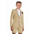thumbnail image 1 of ETHAN Boys Grey Suits 2 Piece Short Suits for Boys Short Suits for Boys Prom Wedding Big and Tall Size 7 Years, 1 of 6
