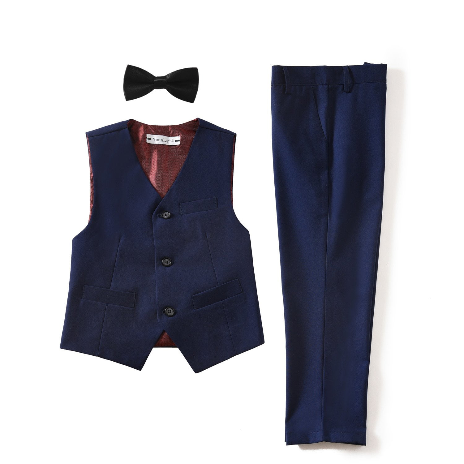 Trendy Boys' Navy Blue Suit Outfit