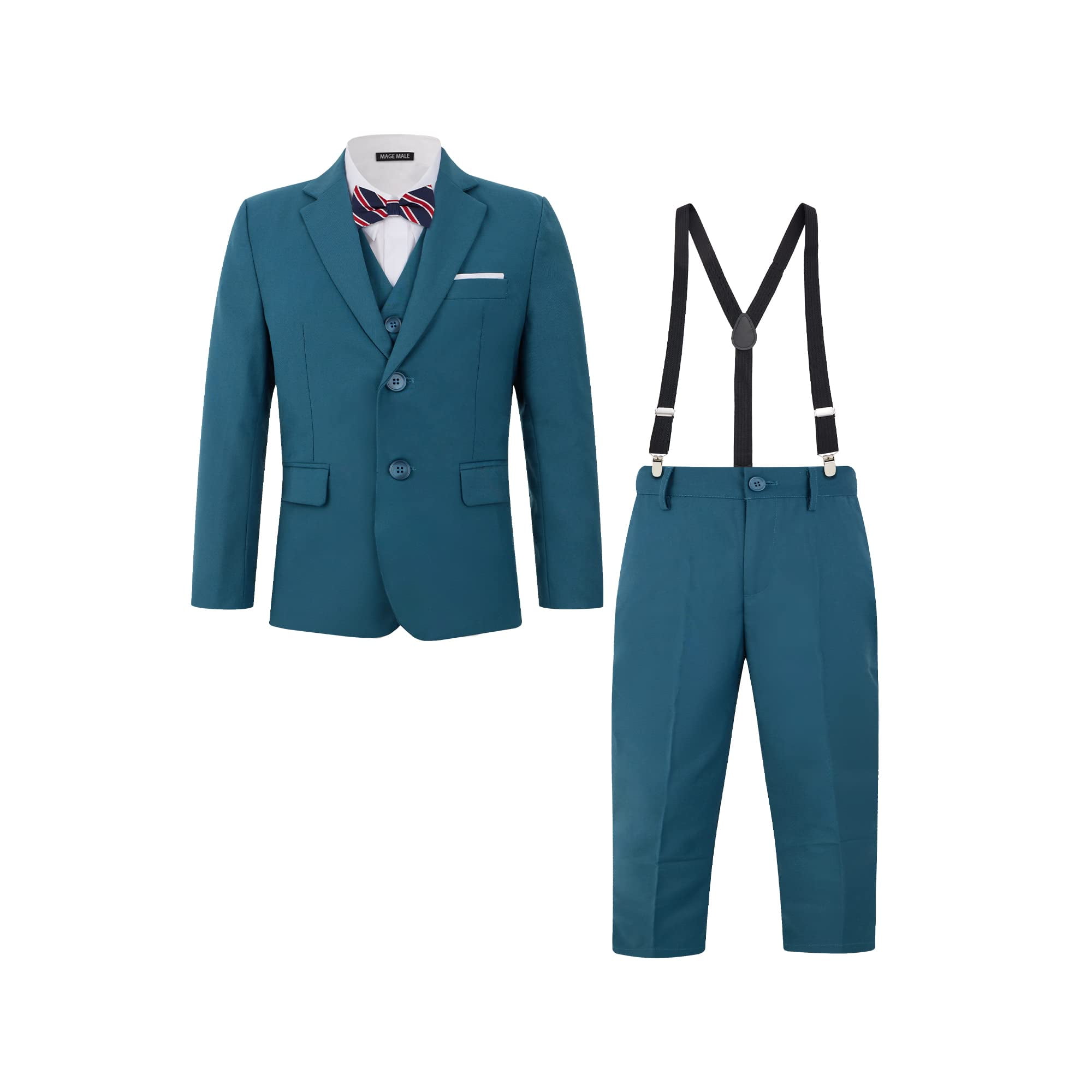 ETHAN Boys Suit for Kids 3 Pieces Formal Dresswear Set Teen Boys Tuxedo — free download