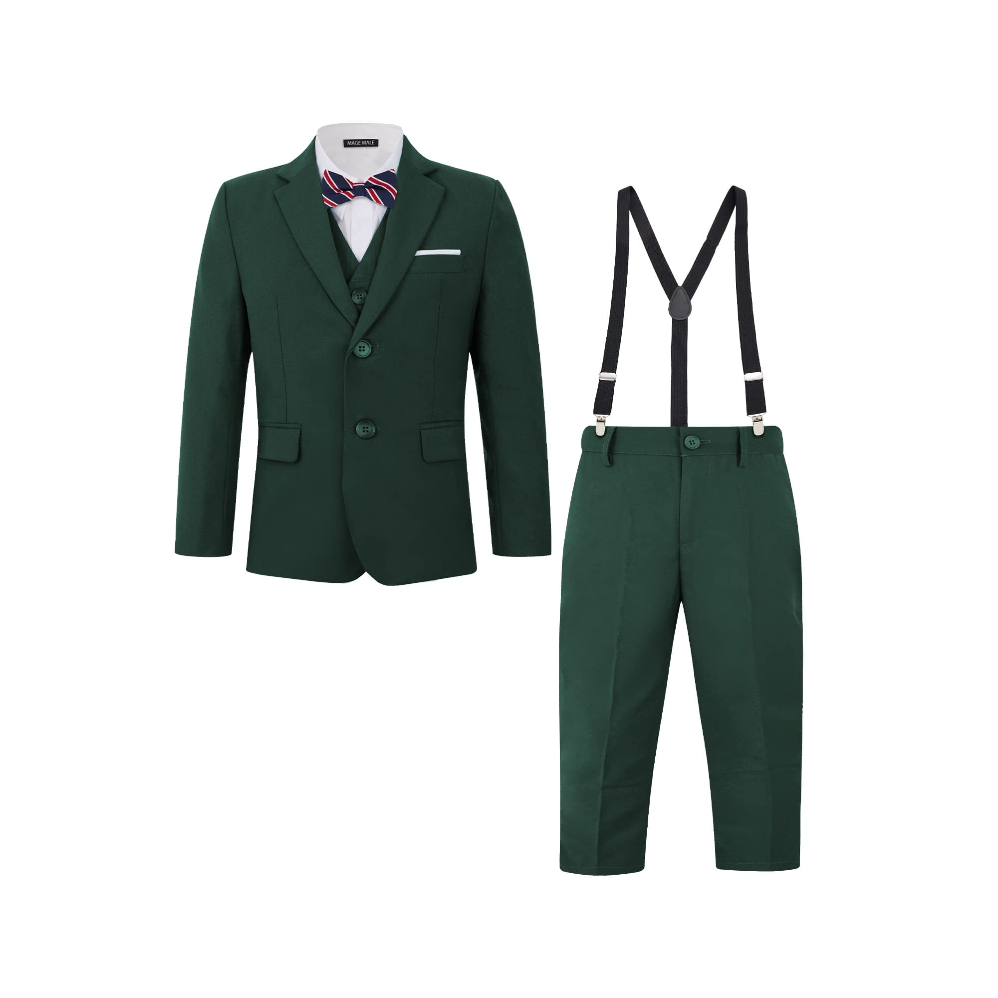 ETHAN Boys Suits Emerald Green Suit for Boy Slim Fit Formal