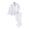 thumbnail image 1 of ETHAN Boys Tuxedo Suit Shiny Formal Dress 4 Pieces Suit Set Paisley Shawl Collar White Boys Vest Pant Tie Shirt Size 10-12, 1 of 9