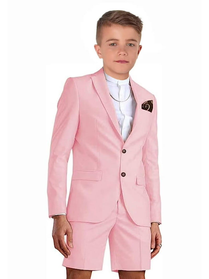 ETHAN Boys's Suit Slim Fit Piece for Teens Double Breasted Suit