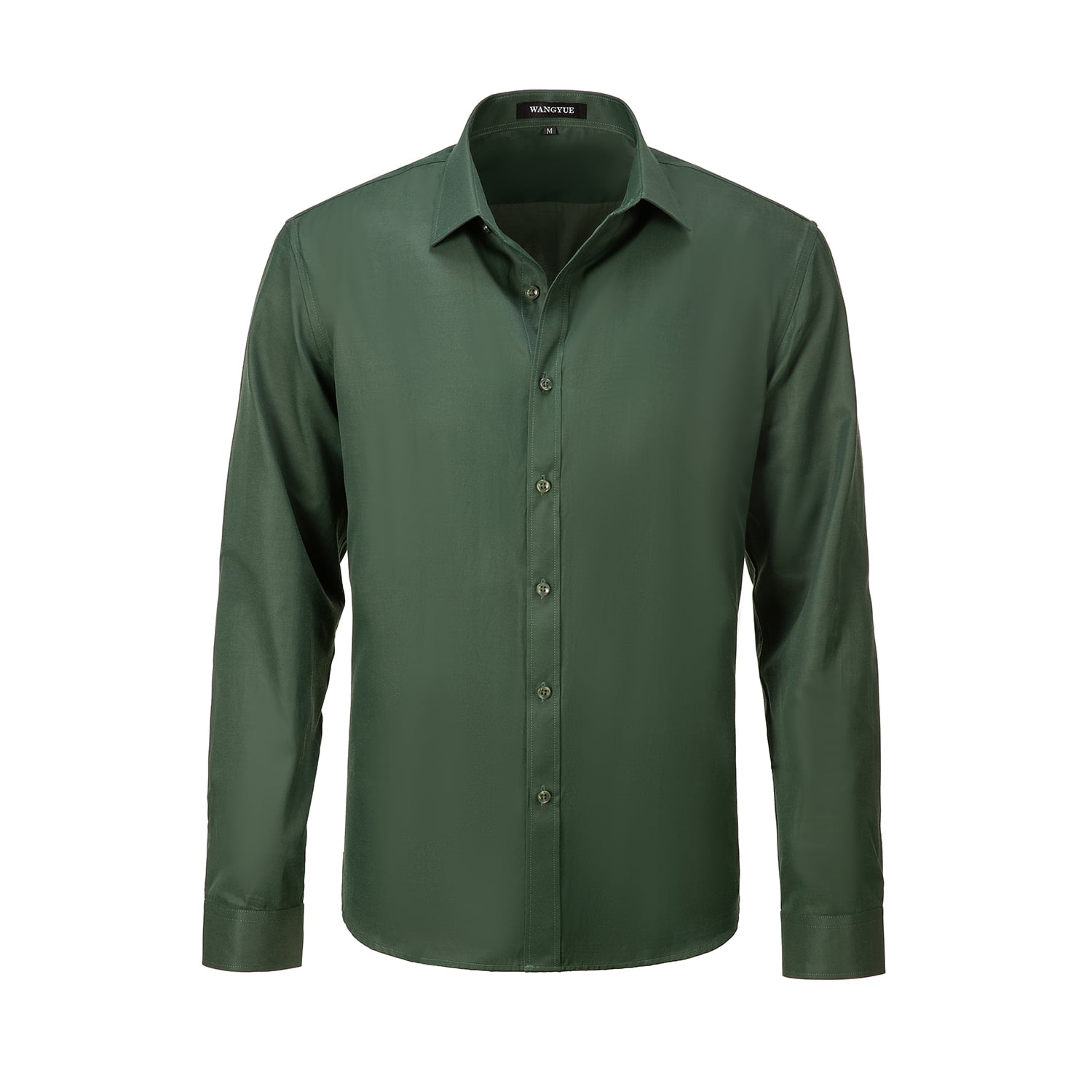 ETHAN Emerald Green Button up Shirt for Men Casual Business Slim Fit