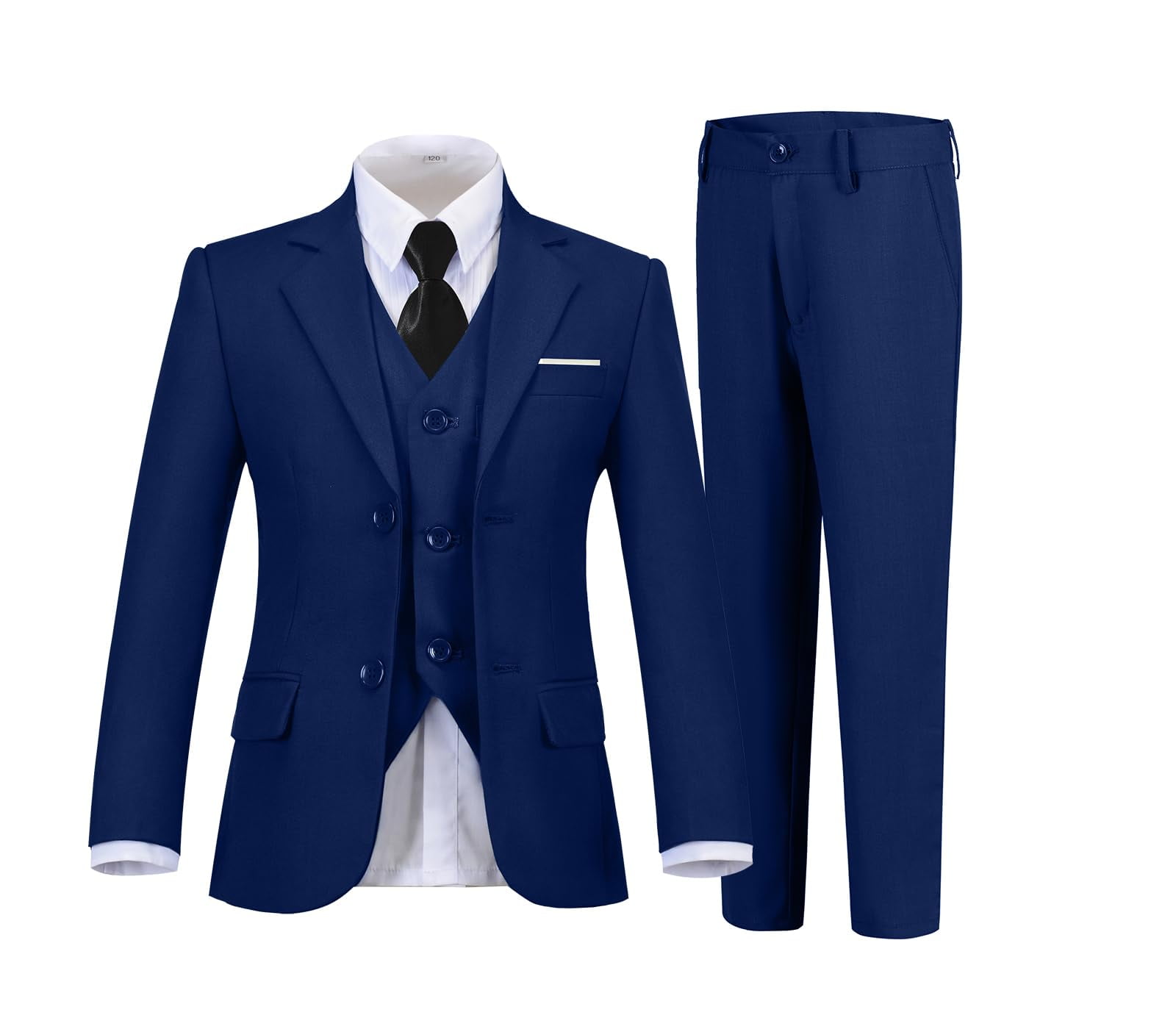 ETHAN Kids Youth Suit For Boys Deep Royal Blue Dress Shirt For Boys Ethan kids youth suit for boys deep royal blue dress shirt for boys