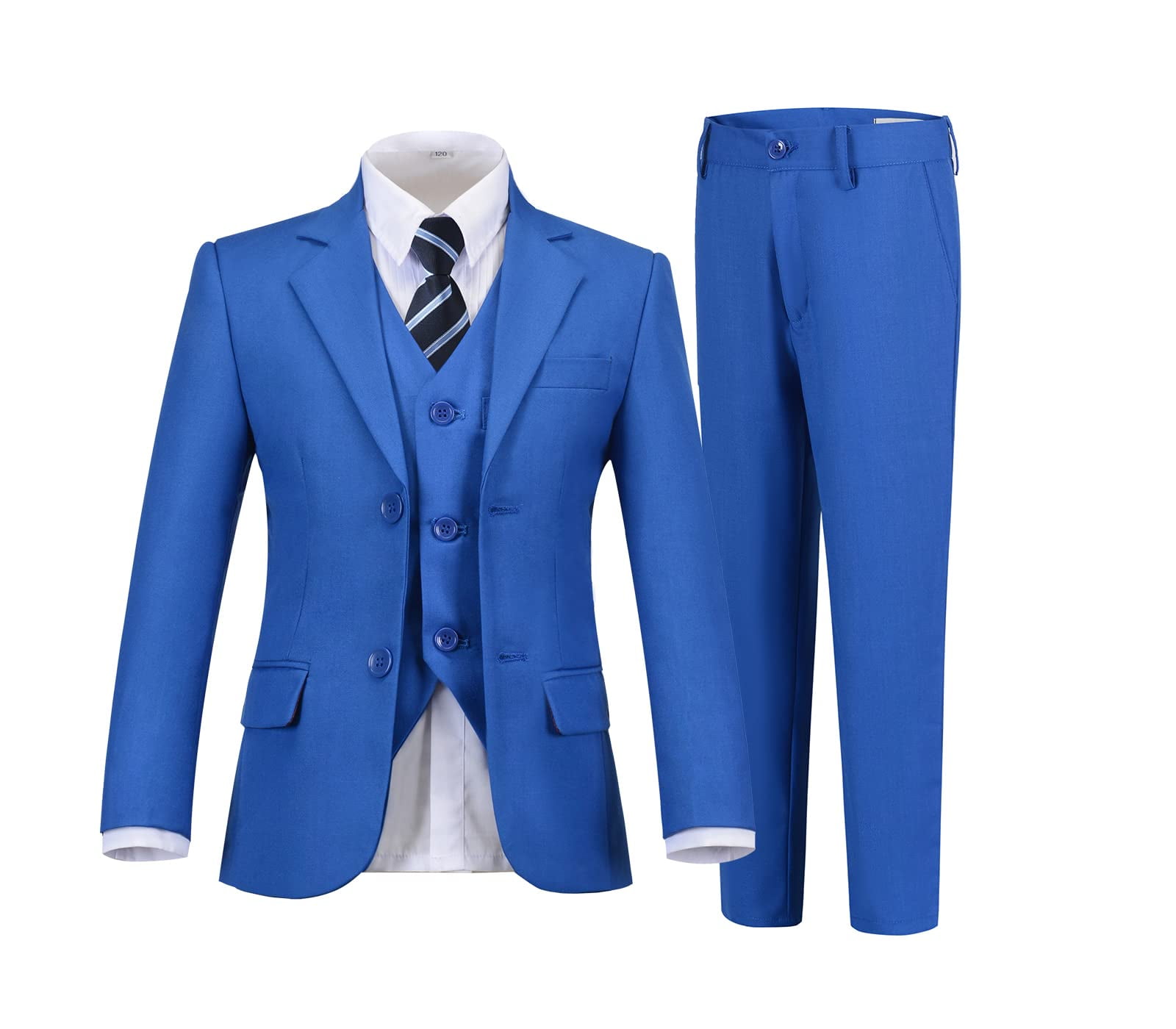 ETHAN Kids Youth Suit For Boys Royal Blue Dress Shirt For Boys Wedding Ethan kids youth suit for boys royal blue dress shirt for boys wedding