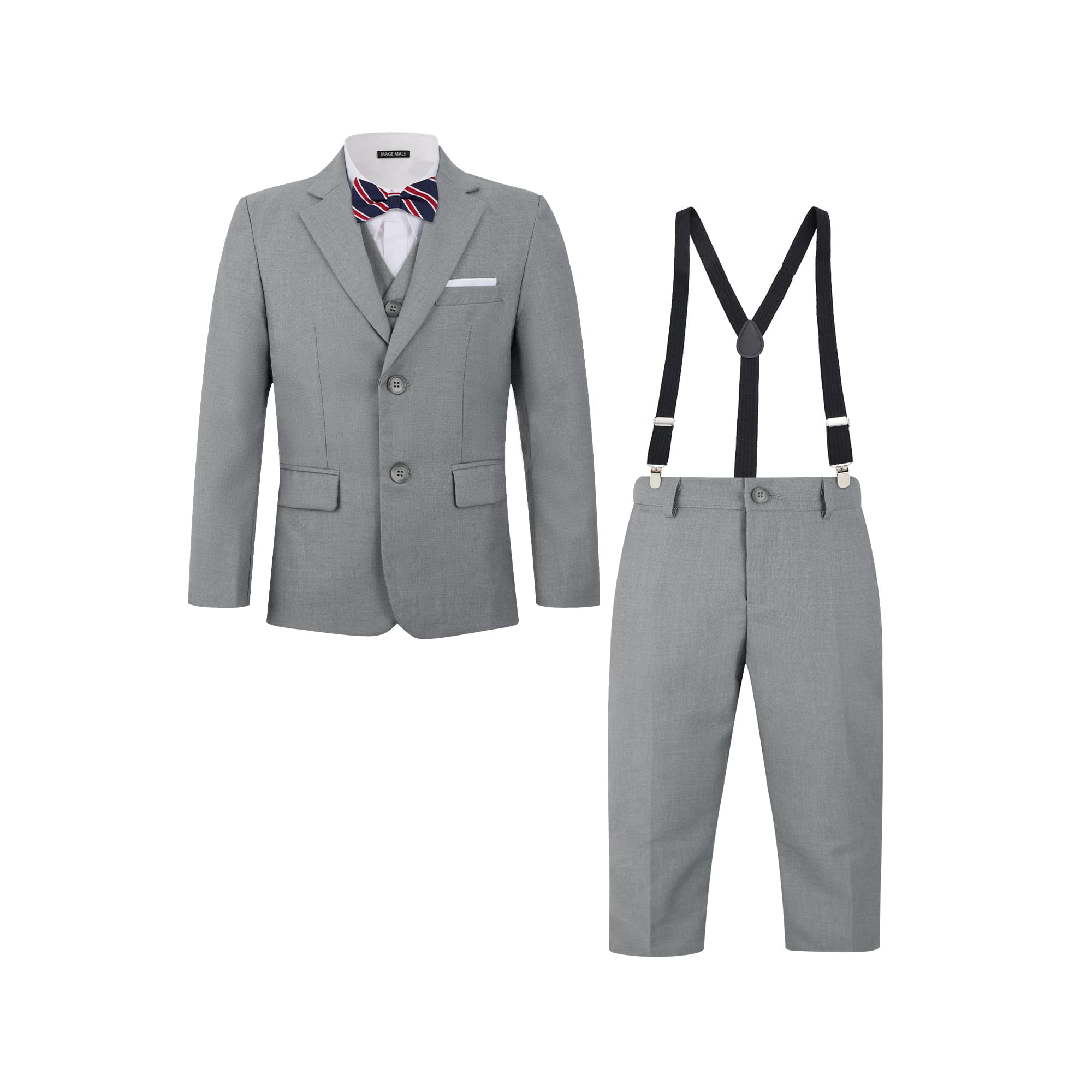 Designer Boy Suit - Dark Gray Kids Suit - Children Suit