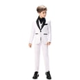 thumbnail image 1 of ETHAN Little Boys Tuxedo Suit White Slim Fit 4 Piece Suit for Wedding Boys Dress Suit 4, 1 of 7