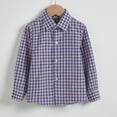 thumbnail image 1 of ETHAN Long Sleeve Boys' Button-Down Shirts Toddler Plaid Button Down Shirt with Western 10 Years, 1 of 8