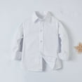 thumbnail image 1 of ETHAN Long Sleeve Casual Uniform Shirt Boys Dress Shirt Long Sleeve Boys Formal Shirt 20 Years, 1 of 8