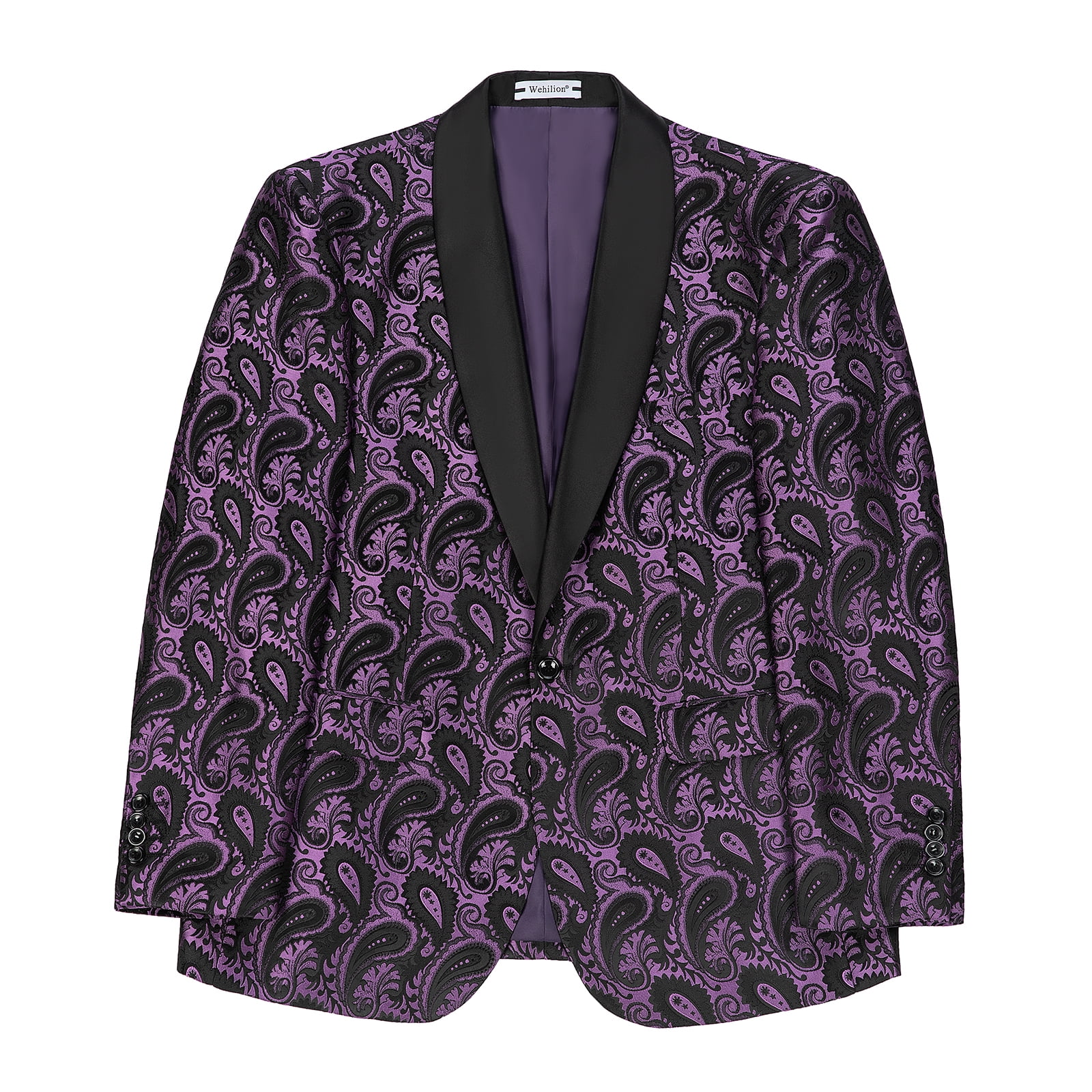 Ethan Mens Floral Tuxedo Jacket Paisley Shawl Lapel Suit Blazer Jacket