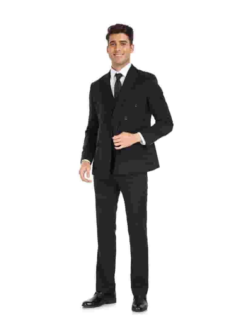 超人気高品質 Roaring Pinstripe Black Suit Mens ETHAN 20s Men for Costumes Clothing