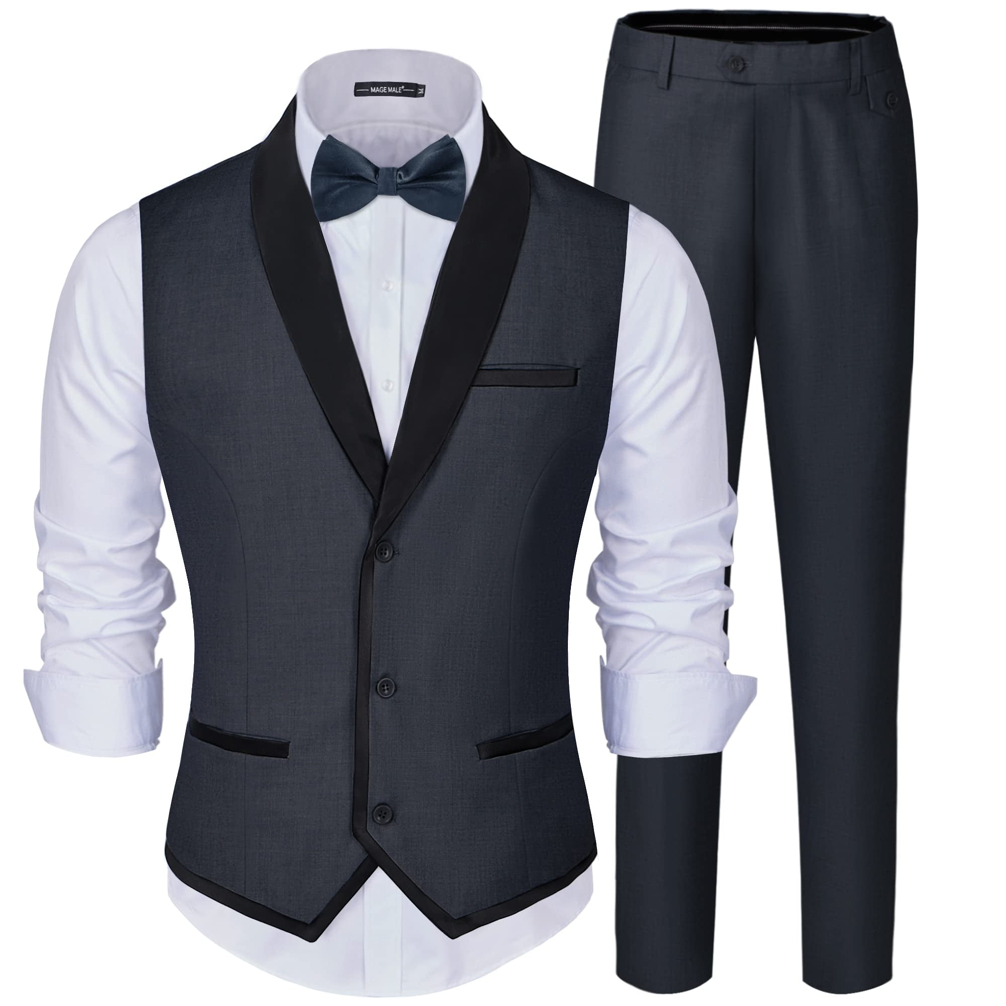 grey dress pants black vest Has anyone done a grey vest with black pants - Wedding fashion