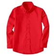 thumbnail image 1 of ETHAN Red Button Down Collared Shirt Boys Long Sleeve Cowboy Shirt Boys Western Shirt with 8 Years, 1 of 7