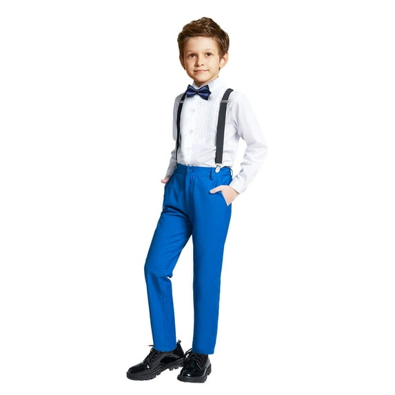 ETHAN Royal Blue Boys' Suits Formal Tuxedo Slim Fit Boys Suit Set for Wedding Outfit Teen Boy Dress Clothes 12Y